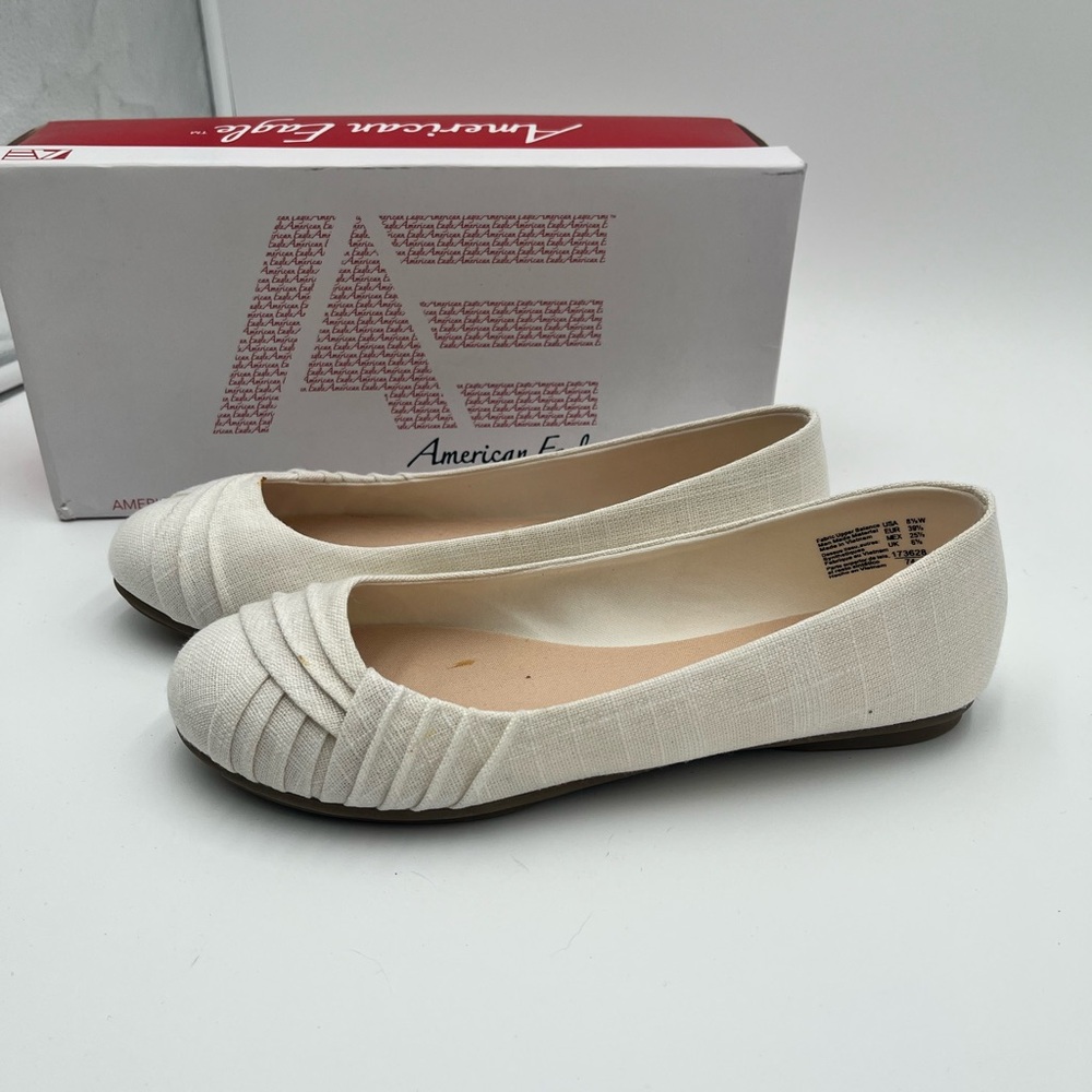 American Eagle Outfitters Women's White Flats